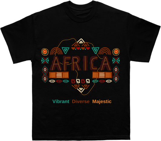 Vibrant Diverse Majestic: Celebrating Africa T-Shirt